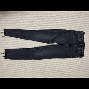 American Eagle 4 Reg faded black super stretch skinny jeans